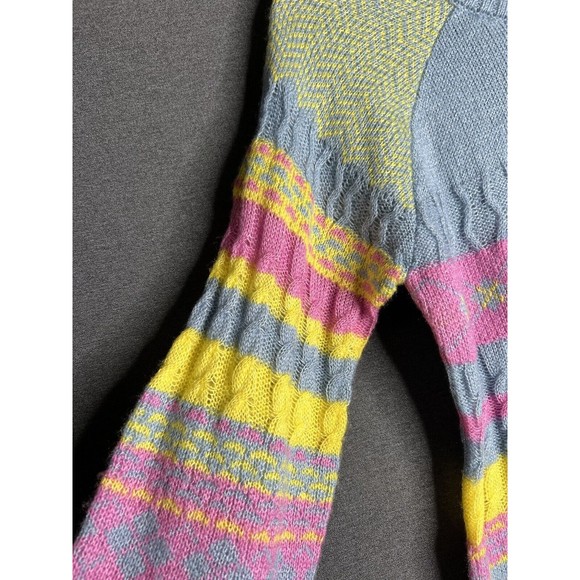 FFRESHMAN 1996 Knit Acrylic Blend Sweater Colorful Pattern Junior Size XL 16 - Picture 3 of 8